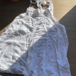 white halter tank top